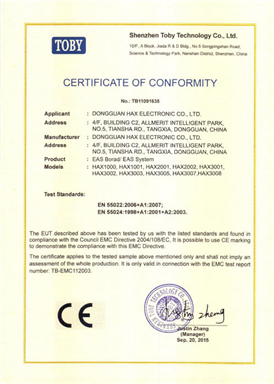 CE Certificate